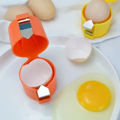 Creative Egg Shell Opener – Stainless Steel Egg Cracker for Kitchen Baking