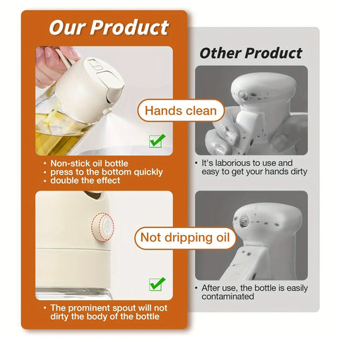 Spray Oil Sprayer Bottle Dual-Use Cooking Oil Dispense