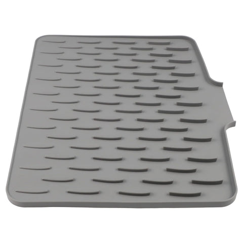 Silicone Dish Drying Mat – Tilted Design for Fast Drainage &amp; Non-Slip Kitchen Protection