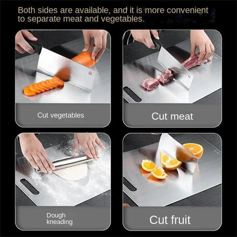 Thickened Stainless Steel Cutting Board Antibacterial & Mildew-Proof Kitchen Board