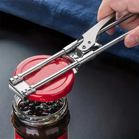 Adjustable Multi-Function Bottle Opener – Stainless Steel Jar & Can Opener for Kitchen Use
