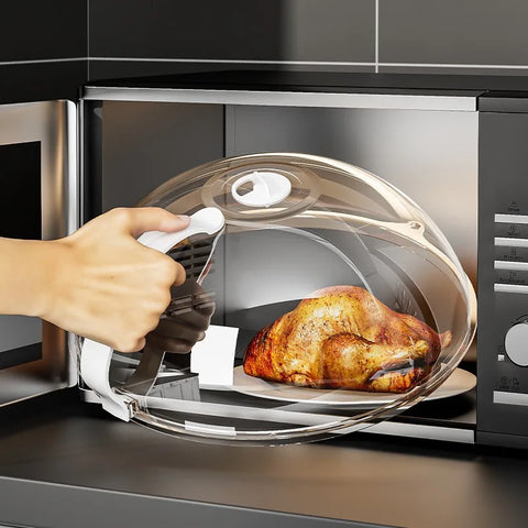 Microwave Splash Cover – High-Temperature Resistant Food Guard Lid