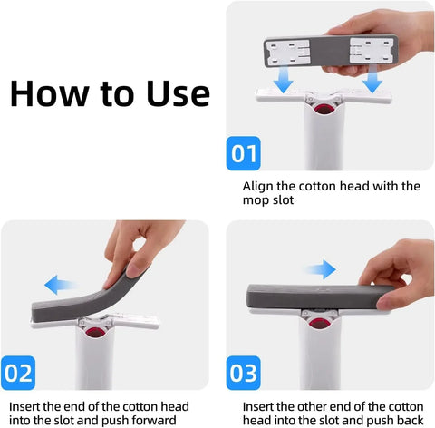 Mini Self-Squeezing Handheld Mop Foldable Sponge Cleaner for Home & Car