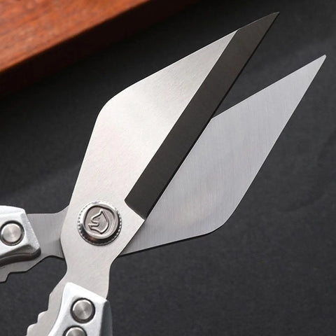 2-in-1 Kitchen Scissors with Walnut Cracker – Heavy Duty Stainless Steel Kitchen Shears