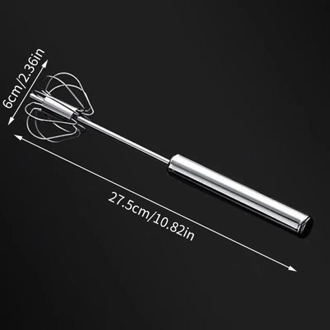 Semi-Automatic Egg Beater – Handheld Rotating Mixer for Baking & Kitchen Use