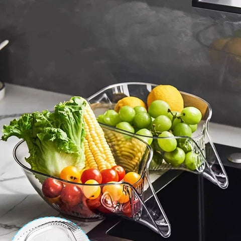 Adjustable Sink Strainer Basket Multi-Purpose Kitchen Organizer