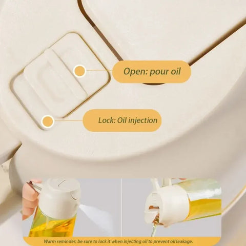 Spray Oil Sprayer Bottle Dual-Use Cooking Oil Dispense