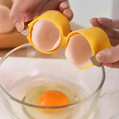 Creative Egg Shell Opener – Stainless Steel Egg Cracker for Kitchen Baking