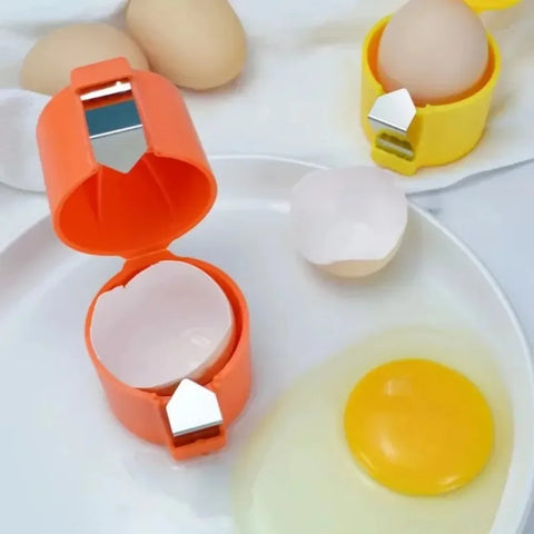 Creative Egg Shell Opener – Stainless Steel Egg Cracker for Kitchen Baking