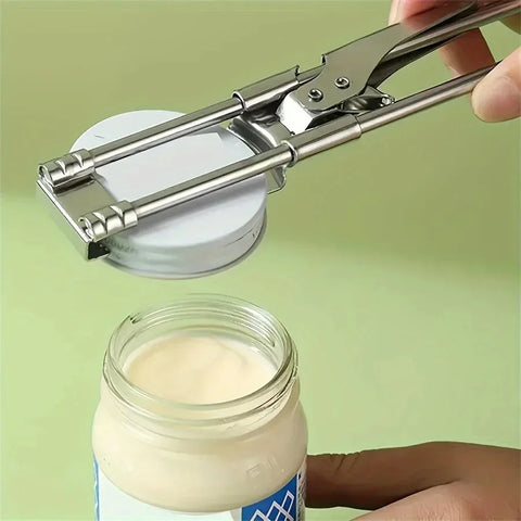 Adjustable Multi-Function Bottle Opener – Stainless Steel Jar & Can Opener for Kitchen Use
