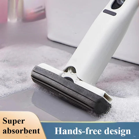 Mini Self-Squeezing Handheld Mop Foldable Sponge Cleaner for Home & Car
